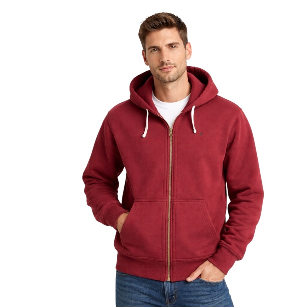 Polo Ralph Lauren XXL Maroon Full Zip Hoodie